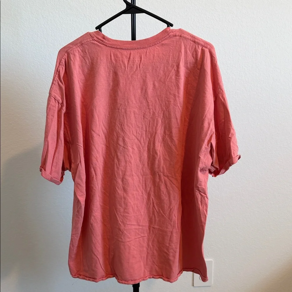 🌿 Champion Coral/Pink Tee with Logo - Picture 4 of 4